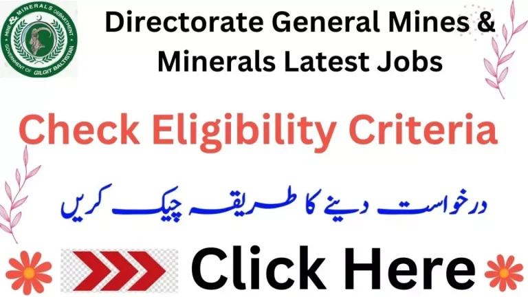 Mines & Minerals Department, Govt. of Punjab Jobs October 2024